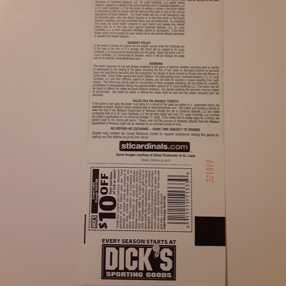 Albert Pujols Career Home Run #333 Knocks Out Big Mac Land Light Full Ticket Ex - Picture 5 of 5